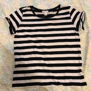 Black and White Striped Tee